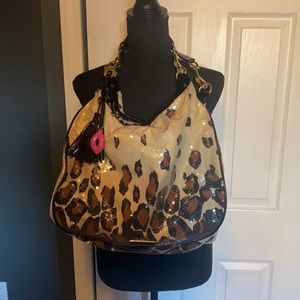 Betsy Johnson Leopard Sequin Bag